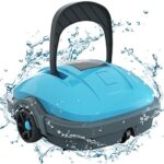 WYBOT Poolroboter, Poolsauger Akku mit Dual-Motor, Selbstparken, Starke Saugkraft, Automatische Poolreiniger für Aufstell-/Einbauschwimmbecken bis 50m²