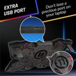 KLIM Cobra Laptop Kühler 2024 – Leistungsstark, Schnell & Belüftet mit 4 Lüftern für PC, Notebook & PS4