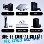 KLIM Chroma Wireless Gaming-Tastatur – Kabellos, Ergonomisch, Wasserdicht, RGB, für PC/PS4/PS5/Mac