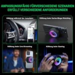 BlackShark Magnetischer Handy-Kühler – Tragbar, RGB, App-gesteuert für Gaming & Streaming – Bild 6