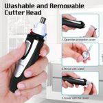 Nasenhaartrimmer & Augenbrauenrasierer - Professionell, schmerzfrei, IPX7 wasserdicht, batteriebetrieben