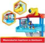 PAW Patrol, Lookout Tower, Hauptquartier Spielset mit 1 Chase Basis Fahrzeug, 2 Chase Figuren und Zubehör