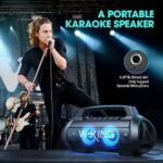 W-KING 70W Bluetooth Lautsprecher, 120W Peak, LED, IPX6, 42H, Powerbank