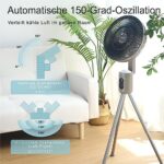 YOKEKON Leiser 3-in-1 Ventilator, Akku, Fernbedienung