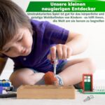 Panda Brothers Montessori Schraubbrett - Holz Lernspielzeug ab 3 - Motorik & Sensorik