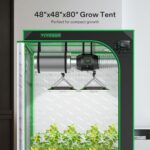 VivosunS108 10x10 Gewächshaus, hochreflektierendes Mylar mit Überwachungsfenster und Bodenwanne für Hydrokulturen