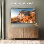 Perlegear TV Wandhalterung, Schwenkbare Neigbare TV Halterung für 26-60 Zoll Flach&Curved Fernseher bis zu 45Kg, max.VESA 400x400mm