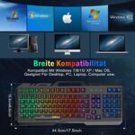 TedGem Gaming-Tastatur – USB, 19-Tasten Anti-Ghosting,