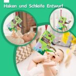 beiens Babystoffbuch – Fühlbuch für Neugeborene, knisterndes Bilderbuch, Geschenk für 0-6 Monate