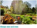 Gardena Viereckregner AquaZoom compact: Regner zur Bewässerung von Nutzflächen von 9-216 m², Reichweite 3-18 m, Sprengweite 3-12 m, integrierter Innenfilter