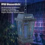PALONE Solar Insektenvernichter 4500V, Wiederaufladbar 2600mAh, USB-C, UV-Mückenlampe für Camping & Garten – Bild 7