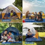 HiiPeak Selbstaufblasende Isomatte mit Kissen und Fusspumpe - Kompakte Campingmatte