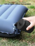 QPAU Elektrische Luftpumpe – 5000 mAh Akku & 3 Düsen