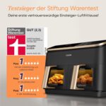 COSORI Dual Airfryer 8,5 L – Testsieger mit 2 Kammern & Sichtfenster