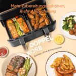 COSORI Dual Airfryer 8,5 L – Testsieger mit 2 Kammern & Sichtfenster