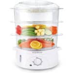 Aigostar Fitfoodie 30CFO Dampfgarer 9L, 3-Etagen (800W, BPA-frei) mit Timer