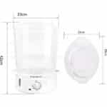 Aigostar Fitfoodie 30CFO Dampfgarer 9L, 3-Etagen (800W, BPA-frei) mit Timer