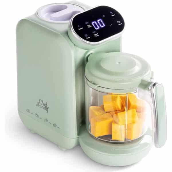 5-in-1-Babynahrungsprozessor, Babynahrungszubereiter, Baby-Food-Maker, Babybrei Zubereiter,Baby Nahrungszubereitung, Flaschenwärmer - BabyDampfgaren, Mixen, Aufwärmen