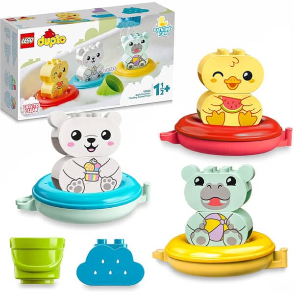 LEGO DUPLO Badewannenspaß – Schwimmender Tierzug für Babys und Kleinkinder (1,5-3 Jahre)