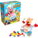 Goliath Schweine Schwarte – Lustiges Kinder-Brettspiel ab 4 Jahren | + Puzzle – Exklusive Version mit 24-teiligem Puzzle