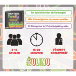 Gesellschaftsspiel - Stadt, Land, Family - Das fairste Spiel für Kinder ab 8 Jahren - Geschenk-Idee