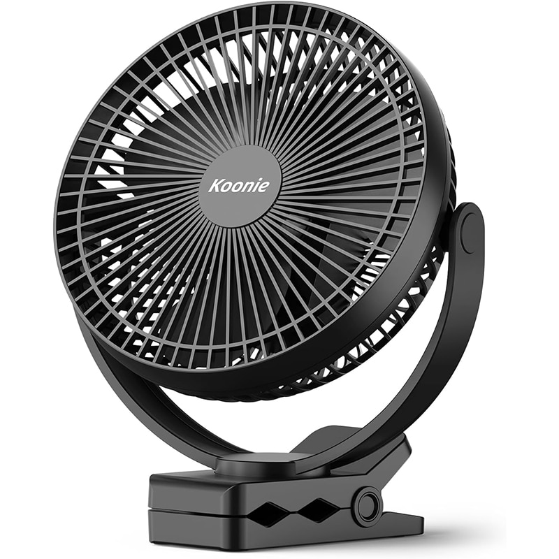 Koonie 20cm Tragbarer Clip-On-Ventilator