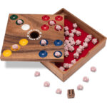 LOGOPLAY Pig Hole - Lustiges Würfelspiel mit Keramik-Schweinchen