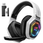 Ozeino Kabelloses Gaming-Headset mit Mikrofon