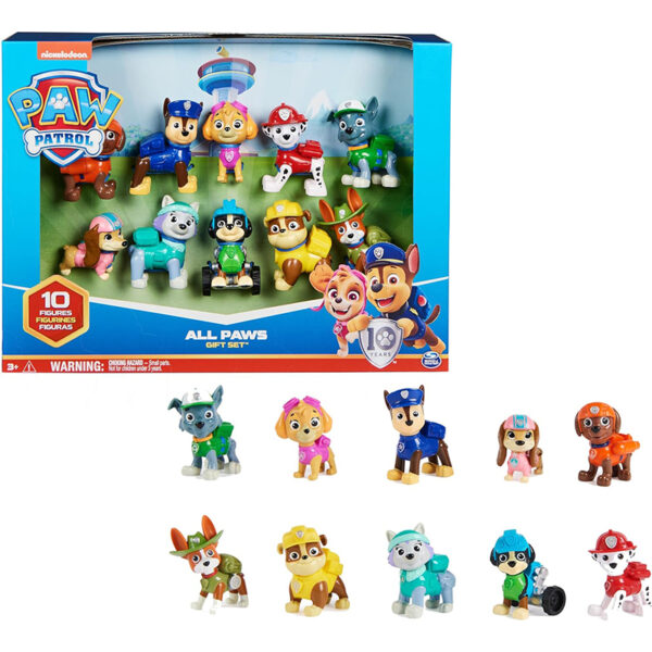 PAW PATROL Action Pack Pups - 10 Hundefiguren zum Sammeln, ab 3 Jahren