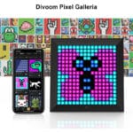 Divoom Pixoo Digitaler Rahmen - 16x16 RGB LED, Smart Clock, Social Media Benachrichtigungen, 7.18" Uhr