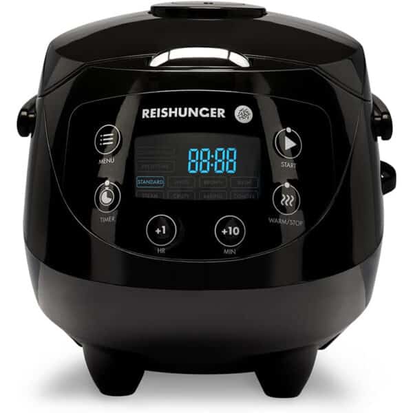 REISHUNGER Digitaler Reiskocher klein, | 0,6 L bis 3 Personen