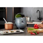 Yum Asia Panda Mini-Reiskocher mit Ninja-Keramikschüssel und Advanced Fuzzy Logic (3,5 Tassen, 0,63 Liter) 4 Reisfunktionen, 4 Multicooker-Funktion, 220–240V