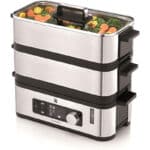 WMF KÜCHENminis Dampfgarer, 2 individuell regulierbare Garräume mit je 2,15 l, Warmhaltefunktion und Aromaverstärker