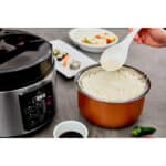 Yum Asia Kumo YumCarb Reiskocher mit Keramikschale und fortschrittlicher Fuzzy-Logik (5,5 Tassen, 1 Liter)