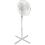 ito electronics Standventilator, 40 cm, weiß, oszillierend, 3 Geschwindigkeiten, höhenverstellbar
