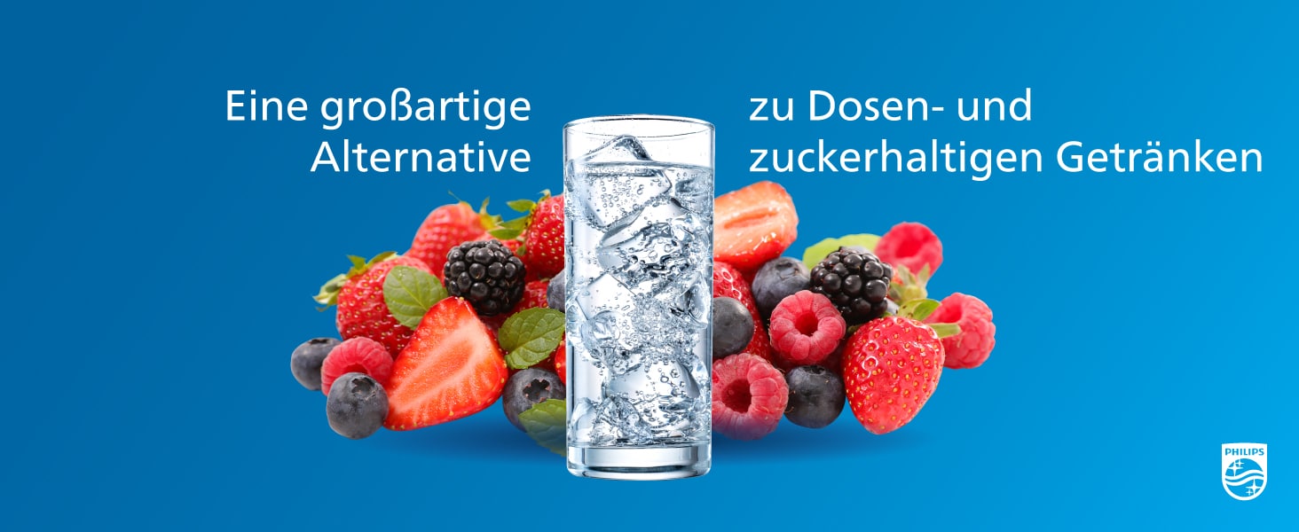 Philips Water ADD4902BK/10 GoZero Wassersprudler