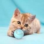 IOKHEIRA LED Katzenball – Interaktives, wiederaufladbares 360-Grad-Spielzeug