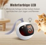 Migipaws Elektrisches Katzenspielzeug 3-in-1 - Beweglicher Ball, Plüschmäuse & Federn, DIY, USB Wiederaufladbar