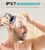 Elektrischer Glatzenrasierer Herren, IPX7 Wasserdicht, 7 Scherköpfe, Nass & Trocken