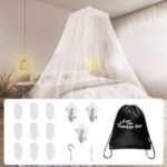 Twinkle Star Moskitonetz – Grosses Mückennetz für Doppel- und Einzelbetten, ideal für Zuhause & Reisen, Indoor & Outdoor