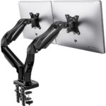 HUANUO Dual Monitorhalterung 13-30 Zoll – 360° Drehbar, 2 Montageoptionen, VESA 75/100