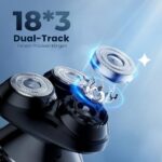 3D Elektrorasierer für Herren – Nass- & Trockenrasur, IPX7, Präzisionstrimmer, USB-C, 90 Min Laufzeit