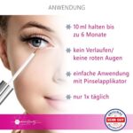 Testsieger 2024: Hormonfreies Wimpernserum 10ml mit Hyaluron, Kollagen & Aloe Vera