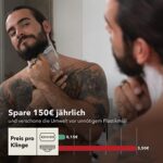 Störtebekker® Rasiermesser Set – Holzgriff, Lederetui, 10 Klingen & Alaunstift