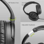 Avantree HF039 TV Kopfhörer, 5M Spiralkabel, HiFi Stereo mit Lautstärkeregelung