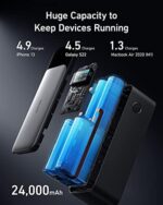 Anker 737 Powerbank (PowerCore 24K) – 24.000mAh, 140W, 3 Anschlüsse, Digitaldisplay