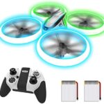 AVIALOGIC Q9s Kinder-Drohne mit Lichtshow, Höhenhaltung & Headless-Modus – RC Quadcopter mit 2 Akkus