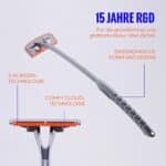 BRO SHAVER Rückenrasierer Herren – Edelstahlstab