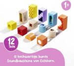 Eichhorn Klangbausteine – 12 bunte Geräuschbausteine aus Holz, für Kinder ab 12 Monaten