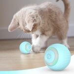 IOKHEIRA LED Katzenball – Interaktives, wiederaufladbares 360-Grad-Spielzeug